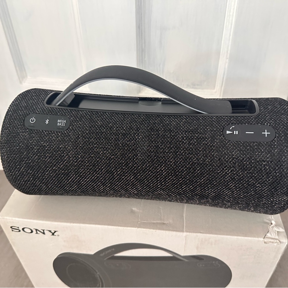 Sony Charcoal Gray Portable Bluetooth Speaker